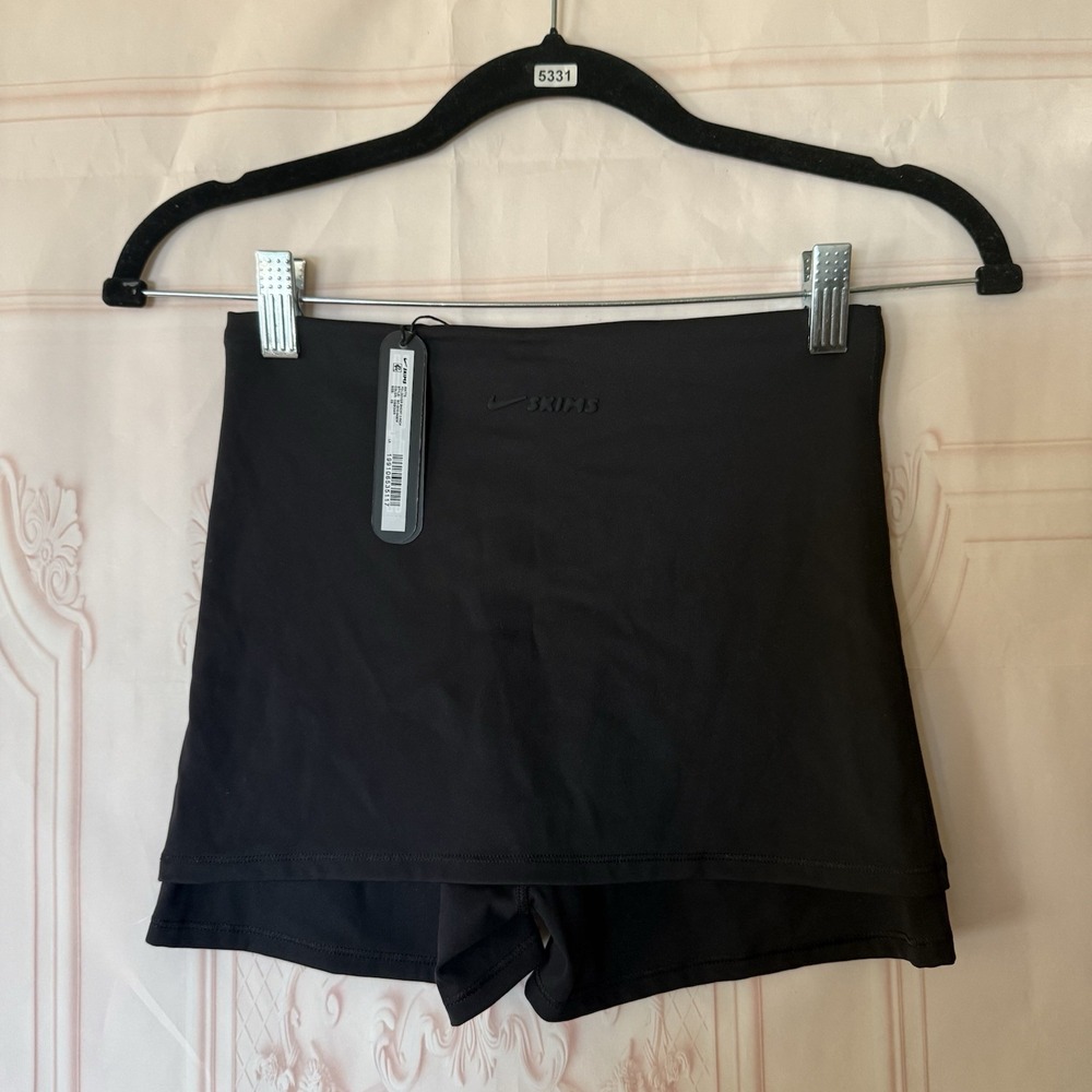 NikeSKIMS Matte Foldover Short 3 Inch Obsidian Black Size XS NWT